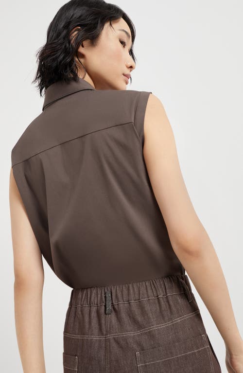 Shop Brunello Cucinelli A-line Trousers In Chocolate