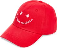 Damson Madder Smiley Face Baseball Cap