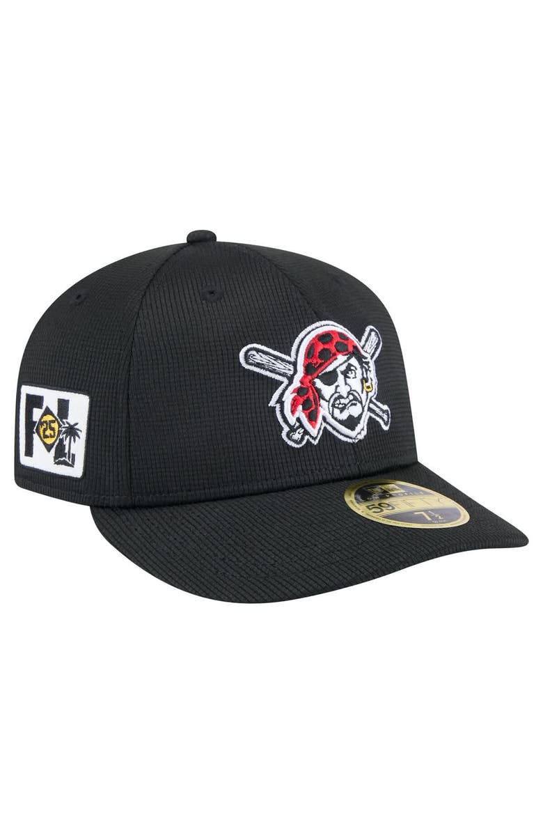 New Era Men's New Era  Black Pittsburgh Pirates 2025 Spring Training Low Profile 59FIFTY Fitted Hat, Main, color, 