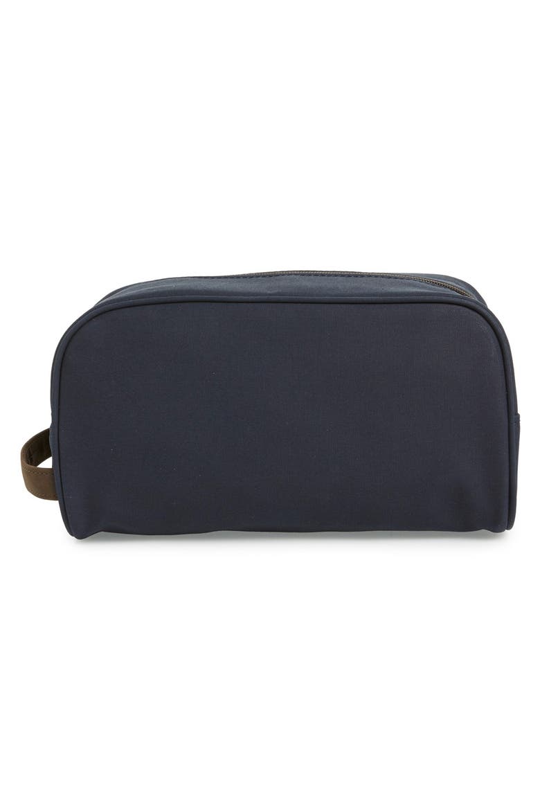 Waxed Canvas Travel Kit, Alternate, color, NAVY