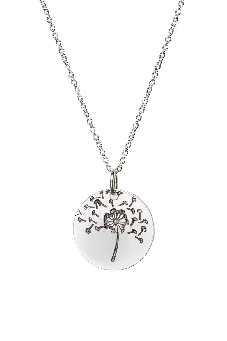 Wish Classic Coin Necklace, Main, color, SILVER