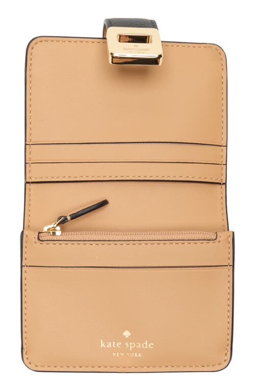 Kate Spade New York Phoebe Refined Leather Card Case In Black