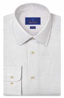 Trim Fit Check Cotton Dobby Dress Shirt
