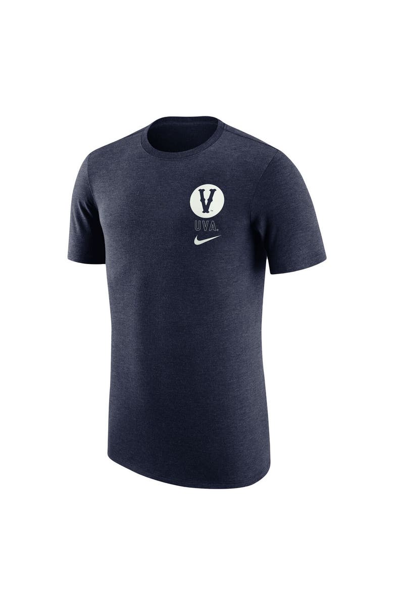 Nike Men's Nike Navy Virginia Cavaliers Retro Tri-Blend T-Shirt, Alternate, color, Navy