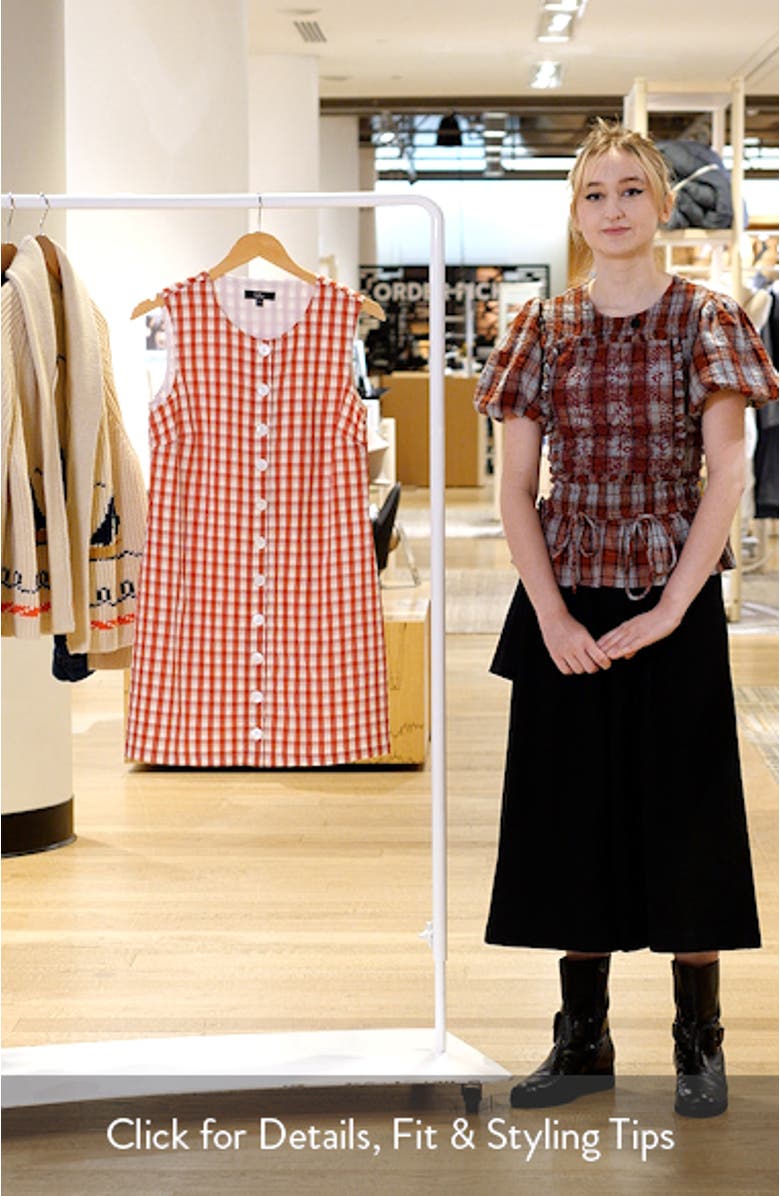 Saylor Gingham Minidress, sales video thumbnail