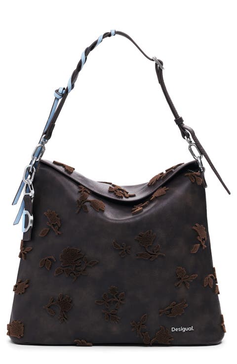 Big Faux Leather Backpack