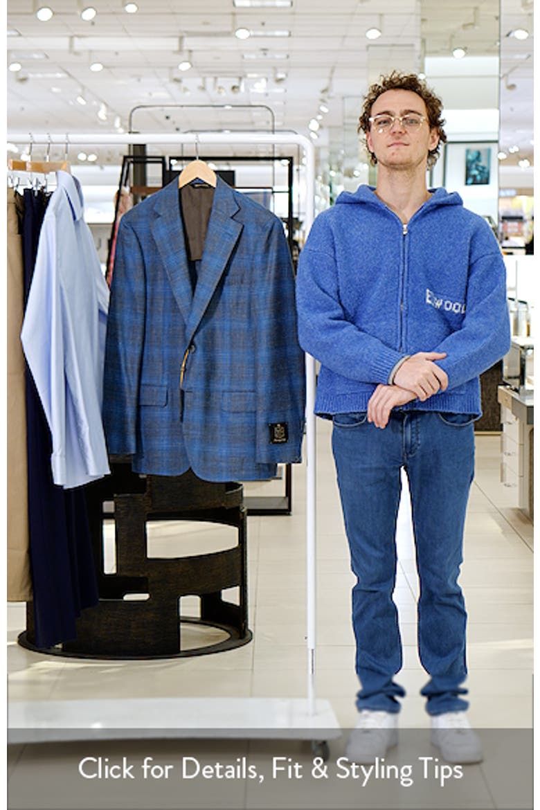 Teal & Blue Slub Wool Blend Sport Coat video