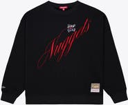 Mitchell & Ness Women's Mitchell & Ness  Black Denver Nuggets Hardwood Classics Script Lightweight Sweatshirt