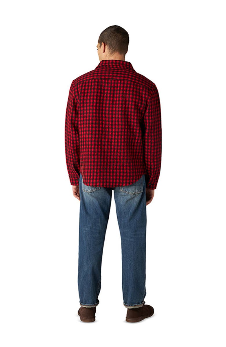 Fortela Anker Wool Check Shirt with Pockets, Alternate, color, Red