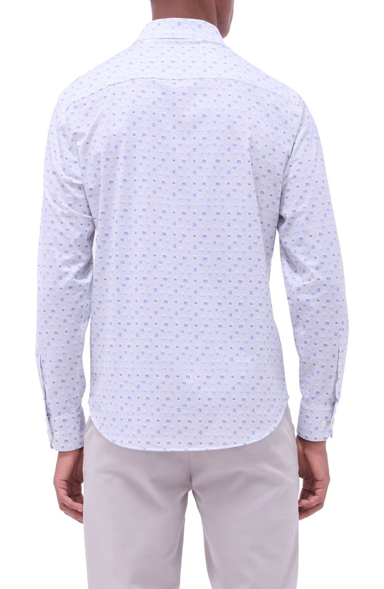 Bugatchi James OoohCotton<sup>®</sup> Button-Up Shirt, Alternate, color, Sand