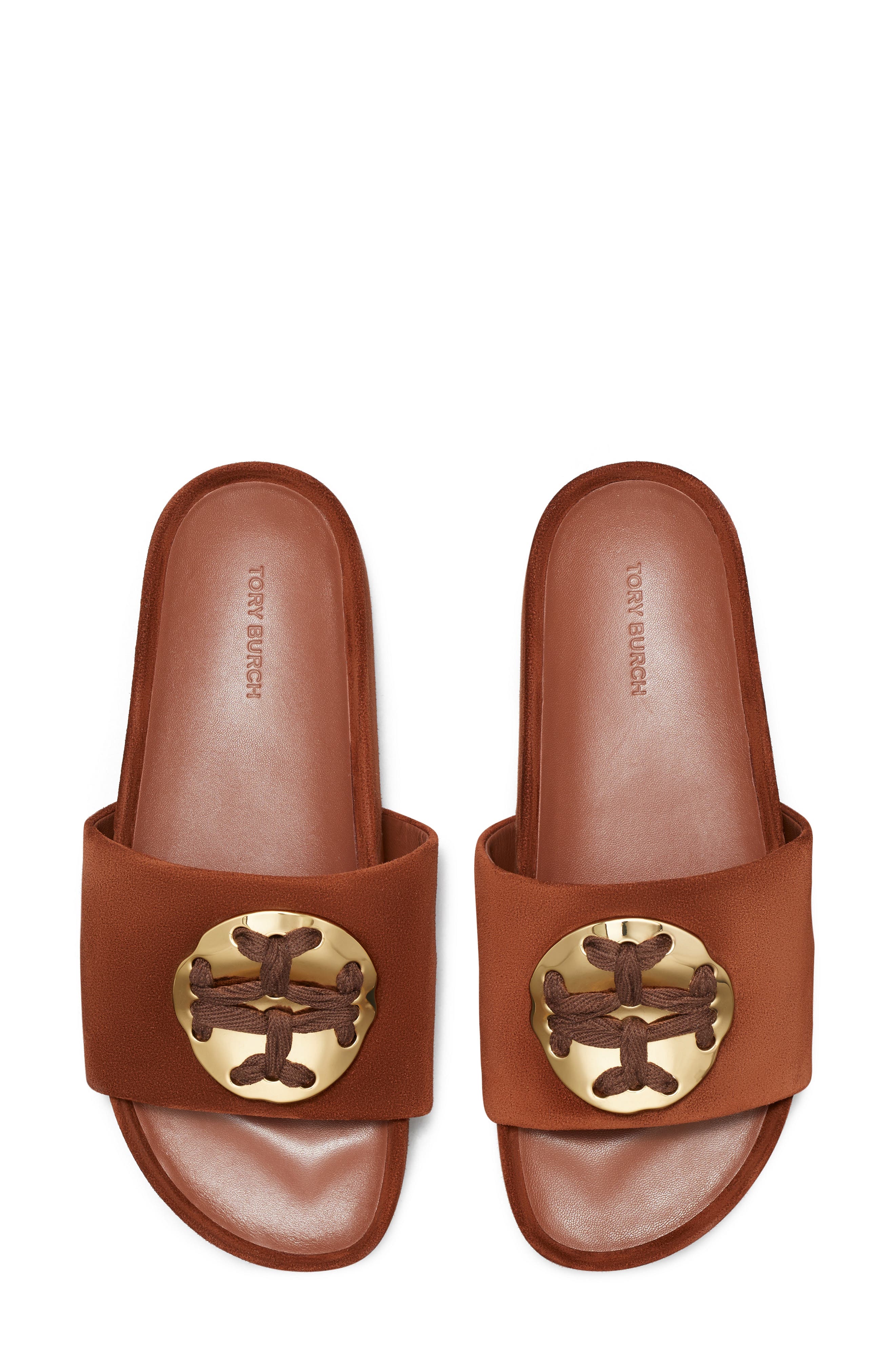 Tory Burch Double T Flatform Slide Sandal, Alternate, color, 