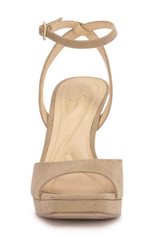 Jessica Simpson Jixte Ankle Strap Platform Sandal In Brown