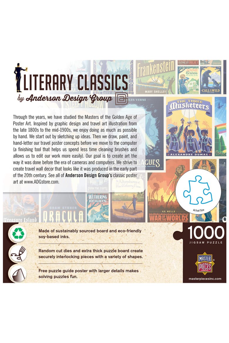 Literary Classics 1000 Piece Puzzle, Alternate, color, Multicolor