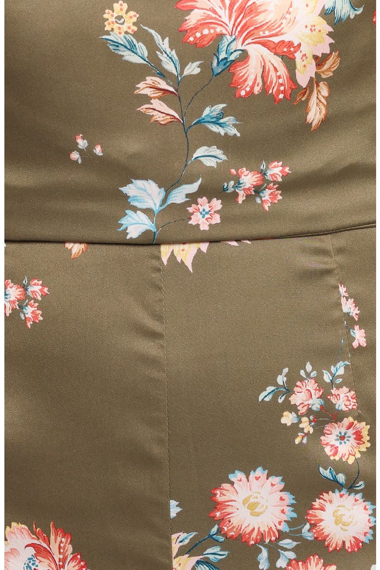 Holly Floral Print Halter Jumpsuit, Alternate, color, OLIVE FLORAL