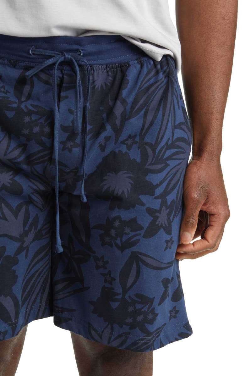 Majestic International La Palmera Floral Lounge Shorts, Alternate, color, 