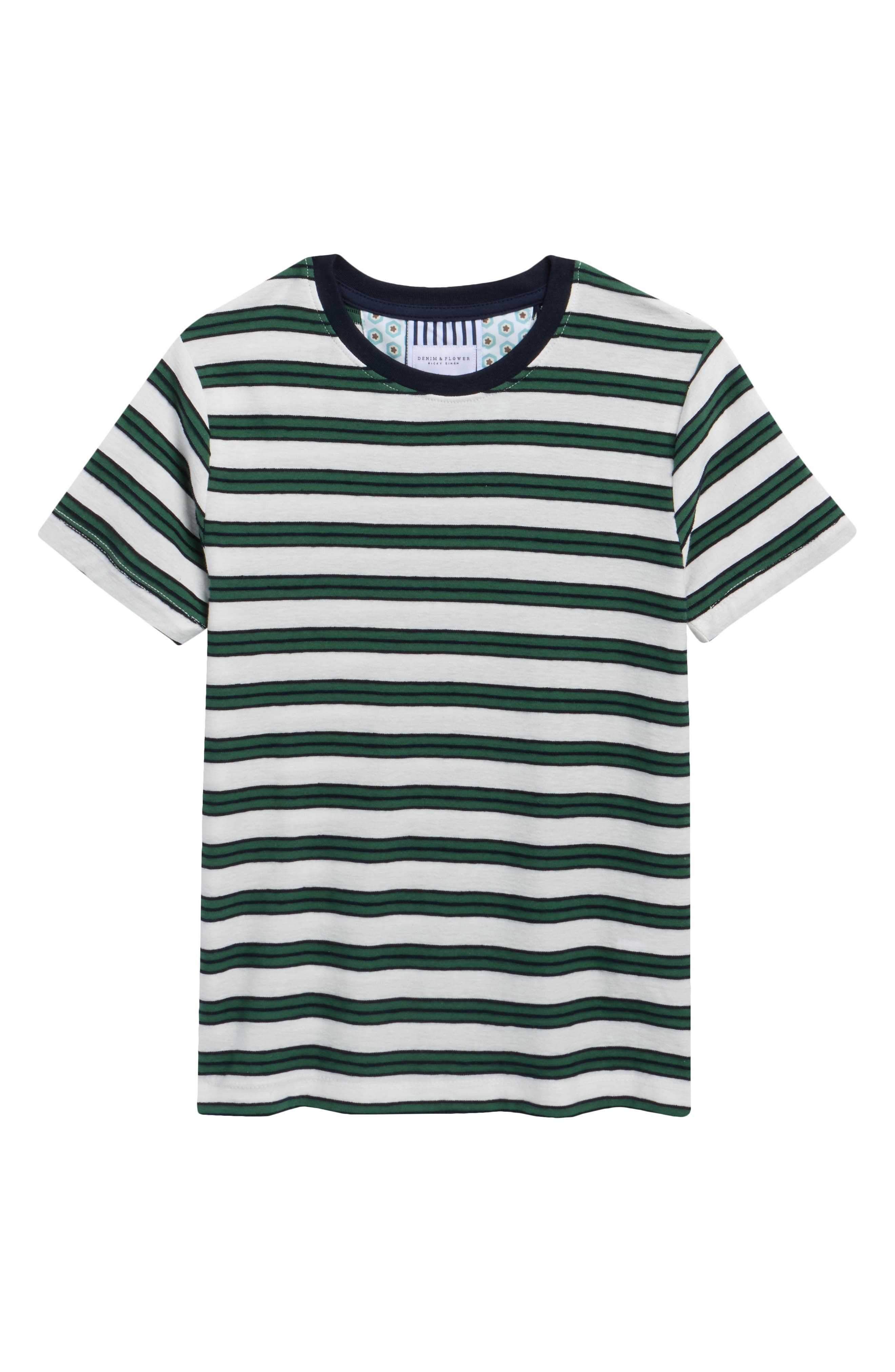 DENIM AND FLOWER Kids' Stripe T-Shirt
