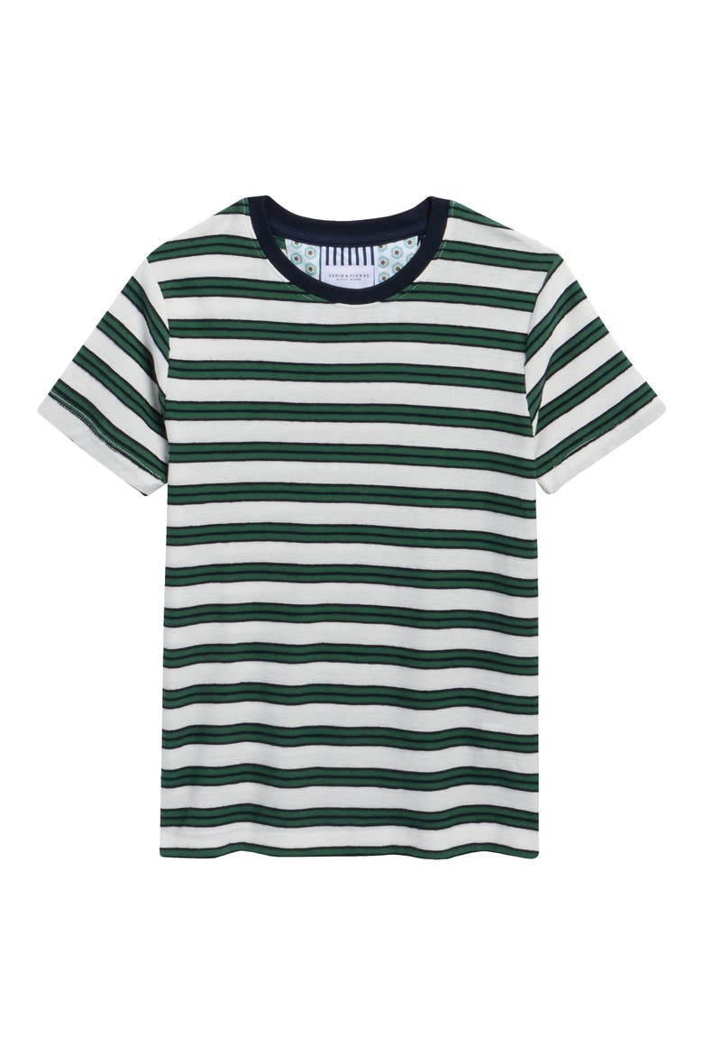 Kids' Stripe T-Shirt, Main, color, WHITE