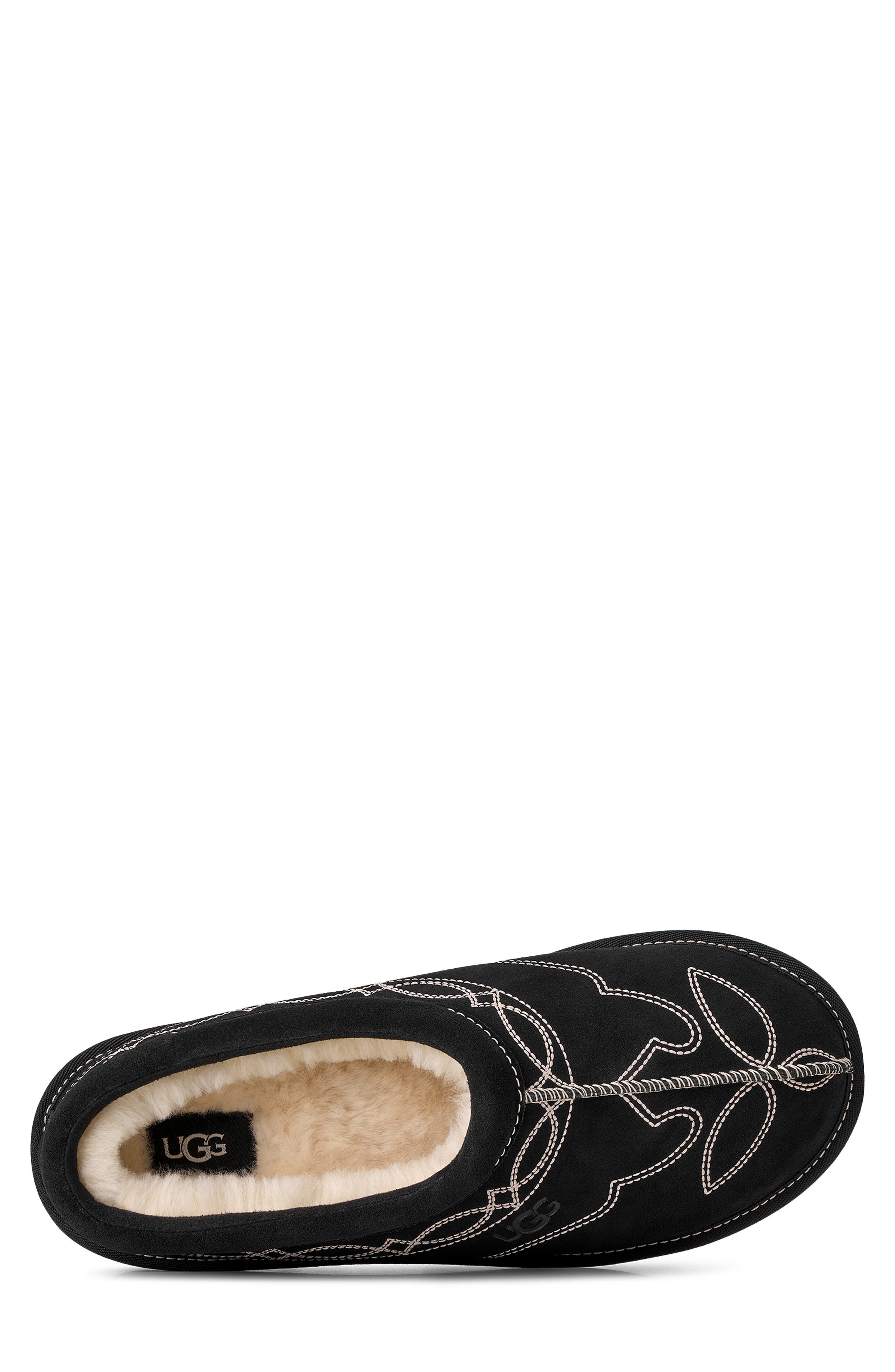 Tasman Western Slipper, Alternate, color, BLACK