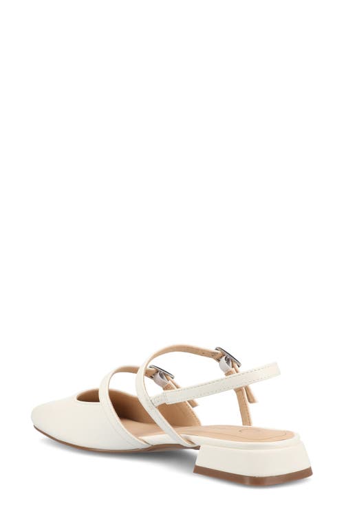 Shop Journee Collection Gretchenn Slingback Mary Jane Pump In White