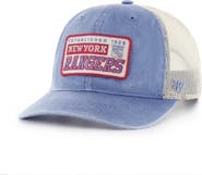'47 Men's '47 Blue New York Rangers Canteen Pigment Dyed Patch Trucker Adjustable Hat