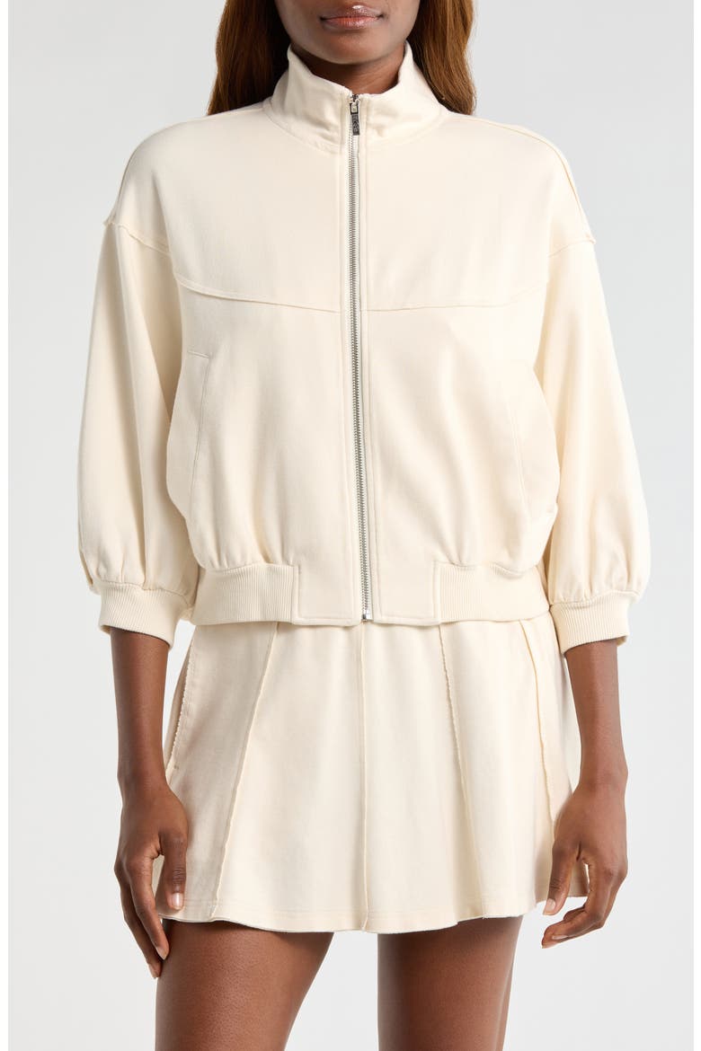 Kayleigh Zip Front Jacket, Alternate, color, CREAM