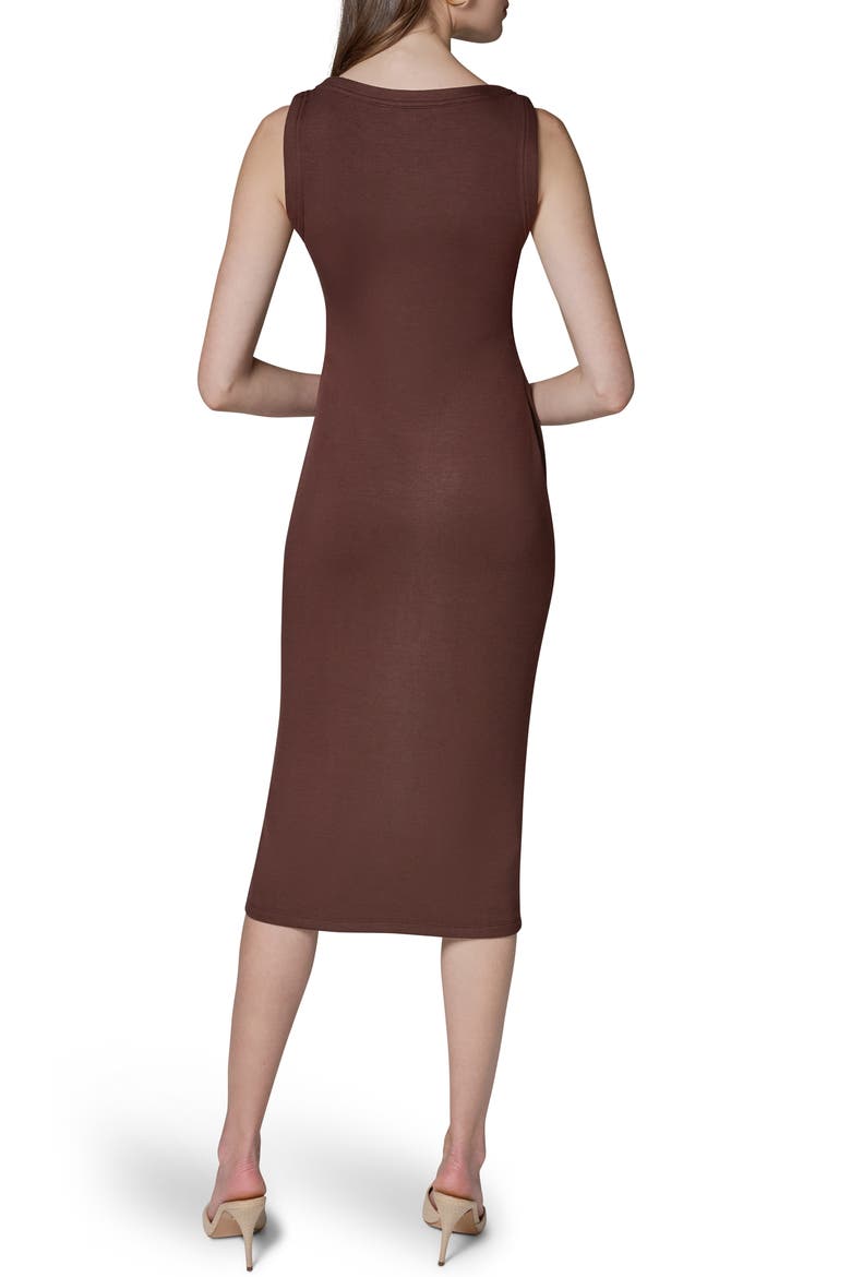 Sleeveless Body-Con Midi Dress, Alternate, color, CANYON