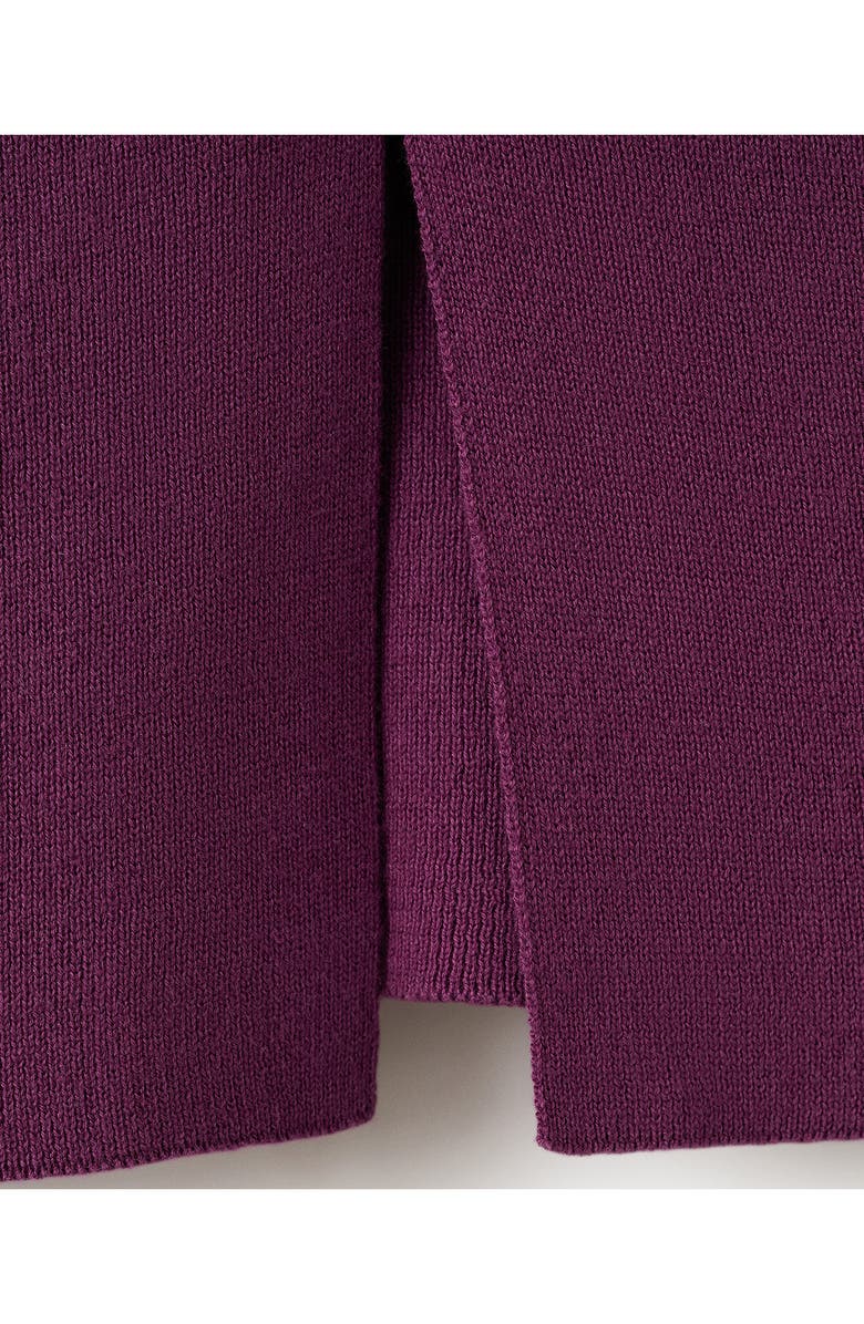 MANGO TEEN Gathered Detail Knit Tank, Alternate, color, Purple