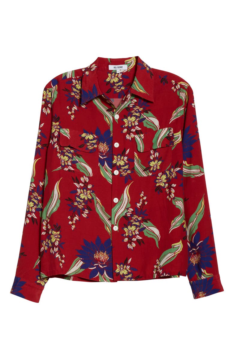 Re/Done '40s Floral Print Shirt, Alternate, color,