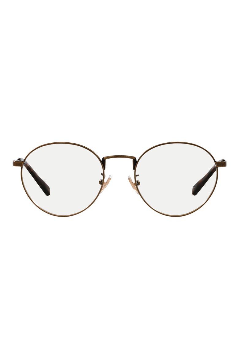 51mm Round optical glasses, Main, color, ANTIQUE GOLD