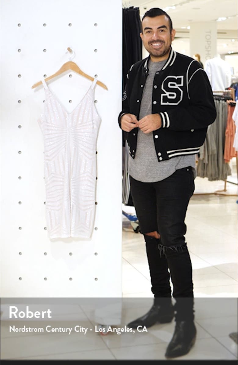 Sequin Art Deco Cocktail Dress, sales video thumbnail