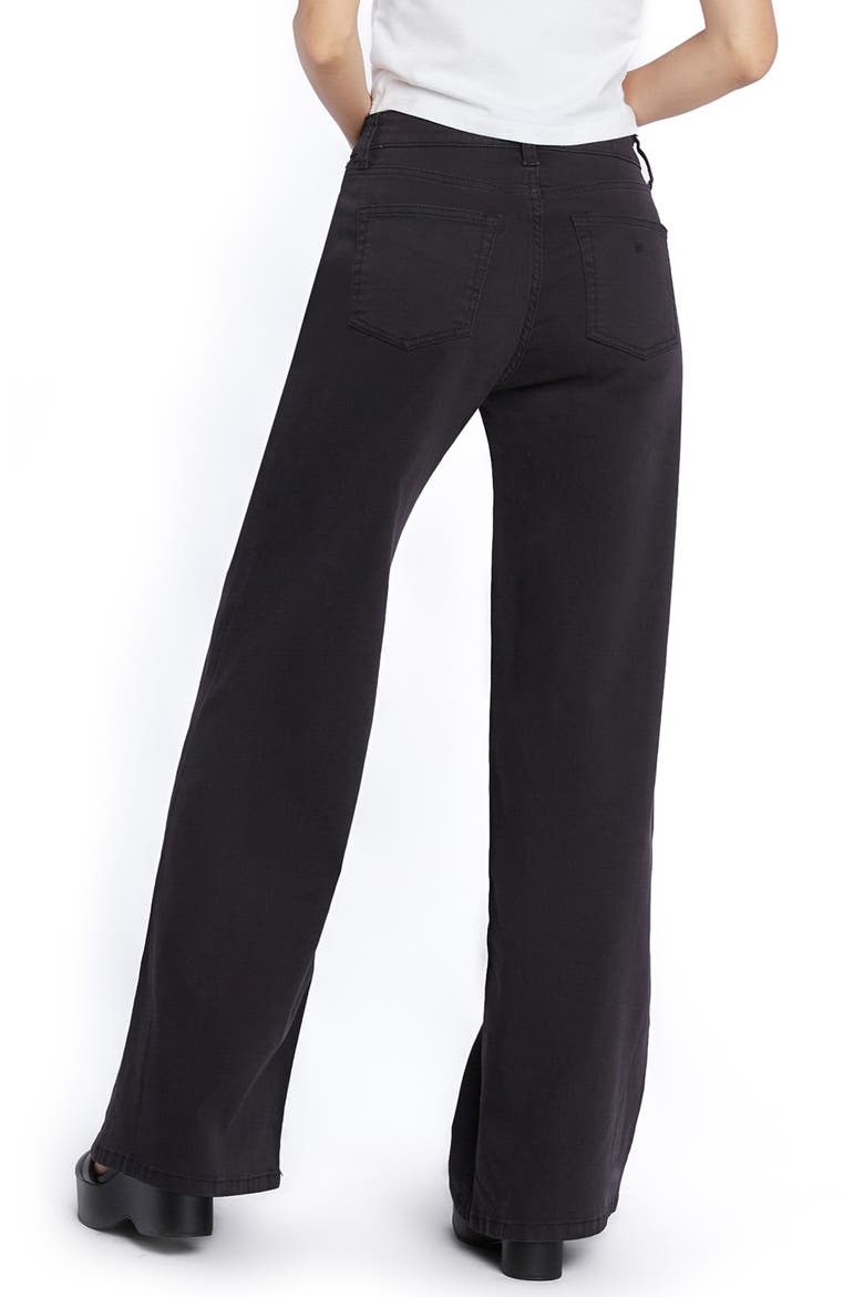 Willa Sailor Wide Leg Jeans, Alternate, color, ONYX