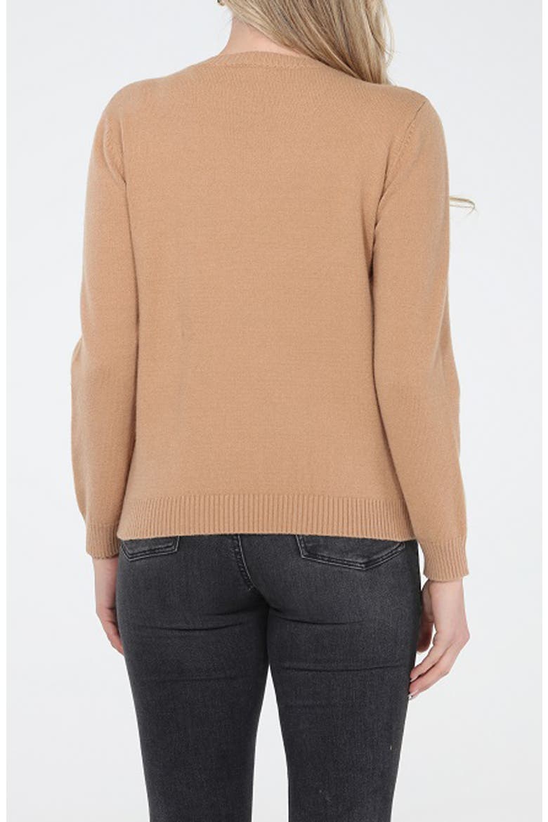 Floral String Sweater, Alternate, color, BEIGE