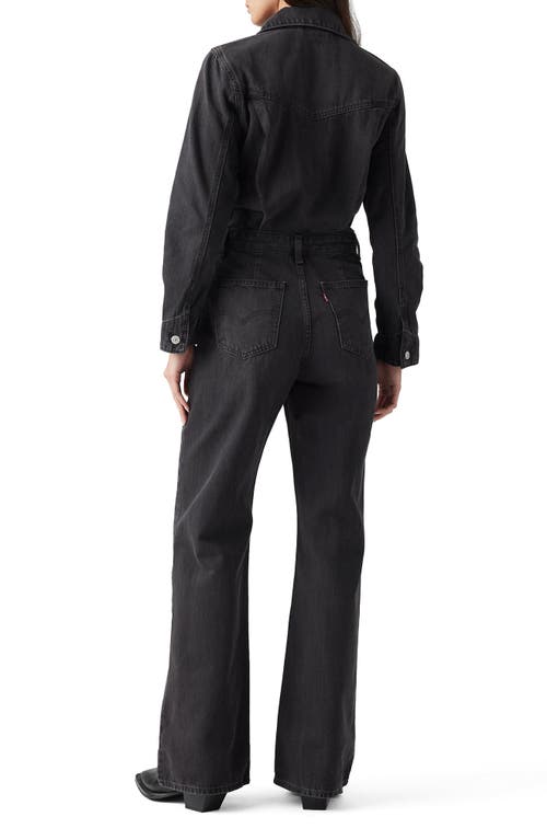 Levi's Western Long Sleeve Denim Jumpsuit In Travel Suit