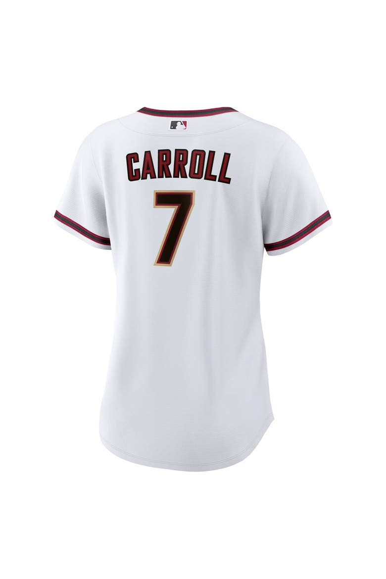 Women's Nike Corbin Carroll White Arizona Diamondbacks Home Replica Player Jersey, Alternate, color, White