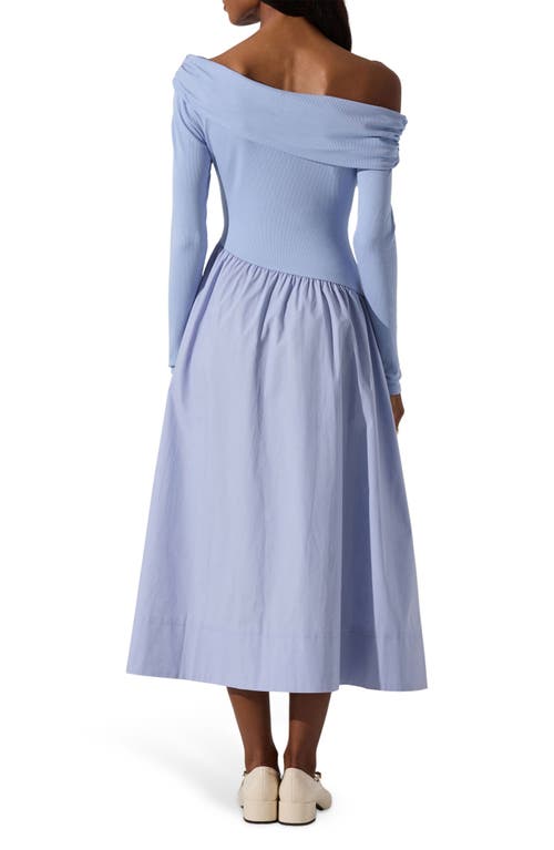 ASTR ASTR THE LABEL OFF THE SHOULDER LONG SLEEVE DRESS
