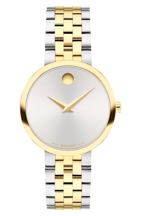 Museum Classic Swiss Quartz Bracelet Watch, 29.5mm