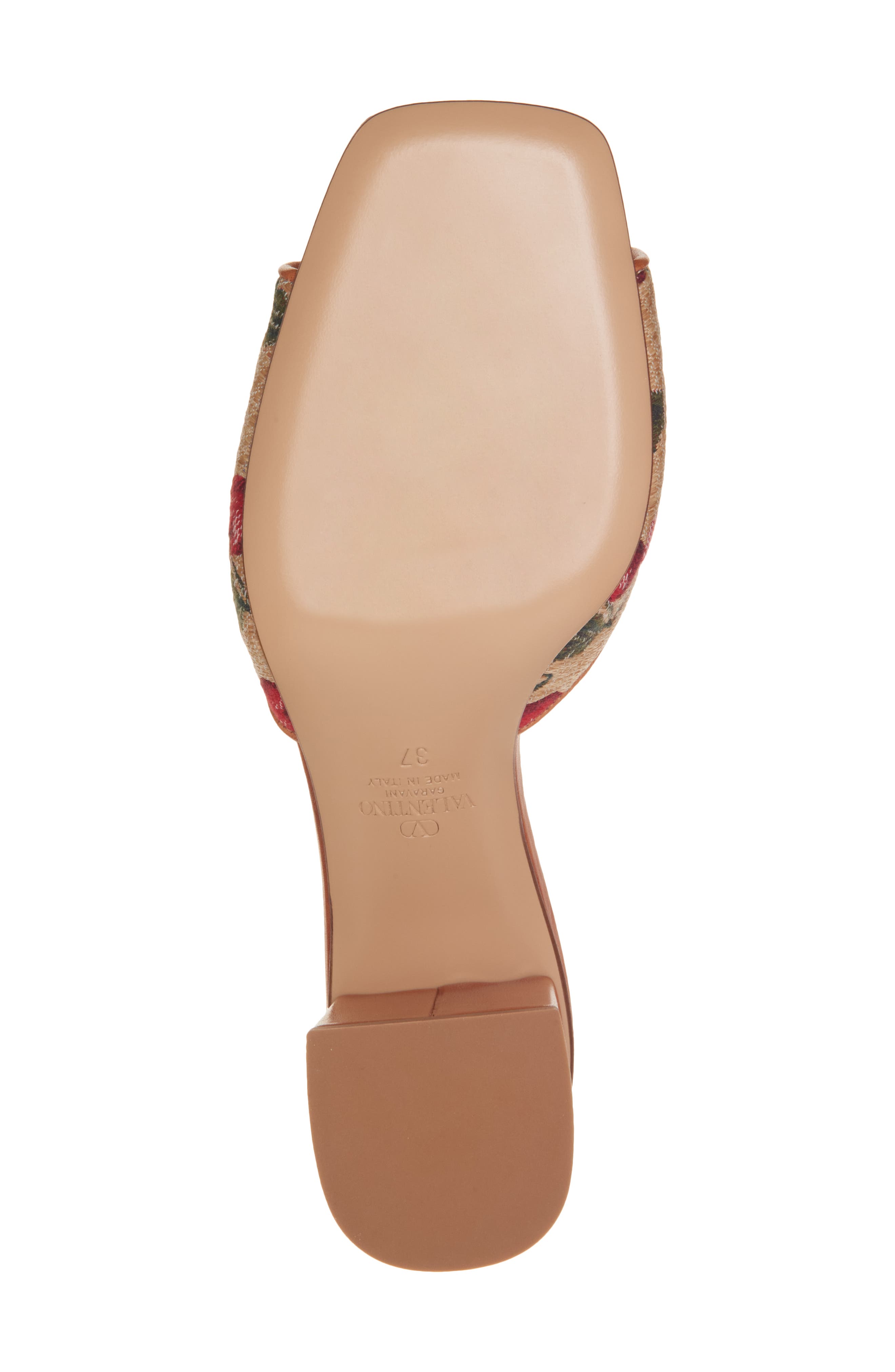 Valentino Garavani VLOGO Cherries Slide Sandal, Alternate, color, 32H Naturale/ Rosso