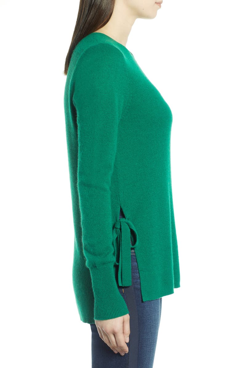 Halogen<sup>®</sup> Side Tie Cashmere Sweater, Alternate, color, 