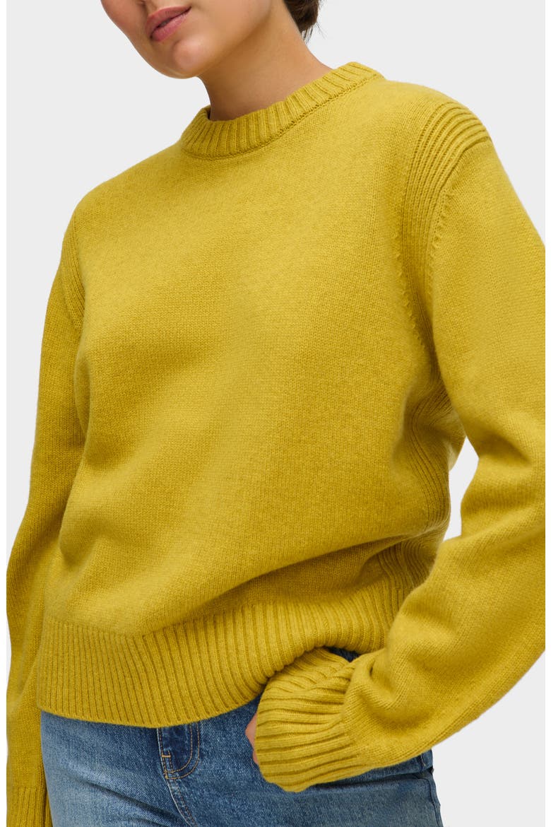 Dion Mock Neck Sweater, Main, color, HOT MUSTARD