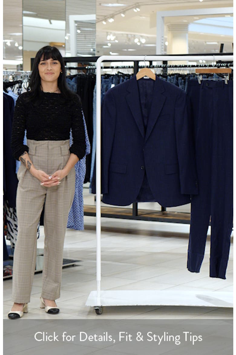 Flynn Classic Fit Navy Wool Suit video