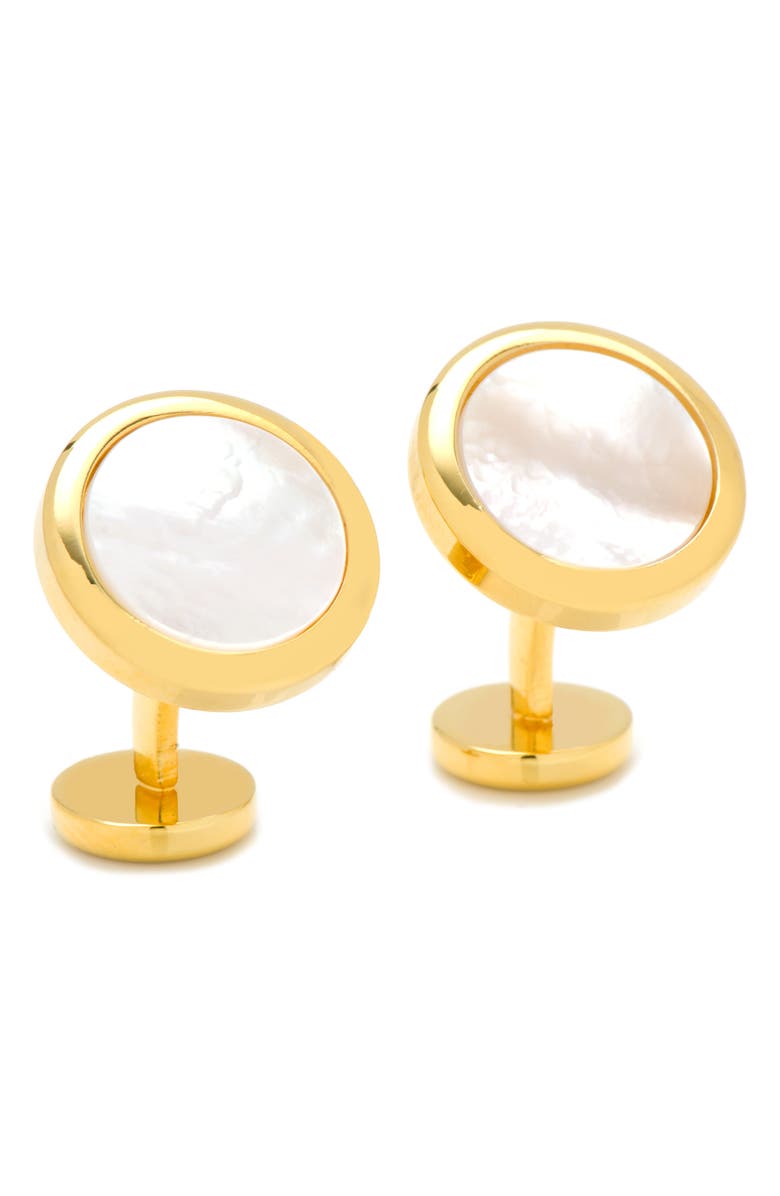 Cufflinks, Inc. Double Sided Cuff Links, Main, color, Metallic Gold