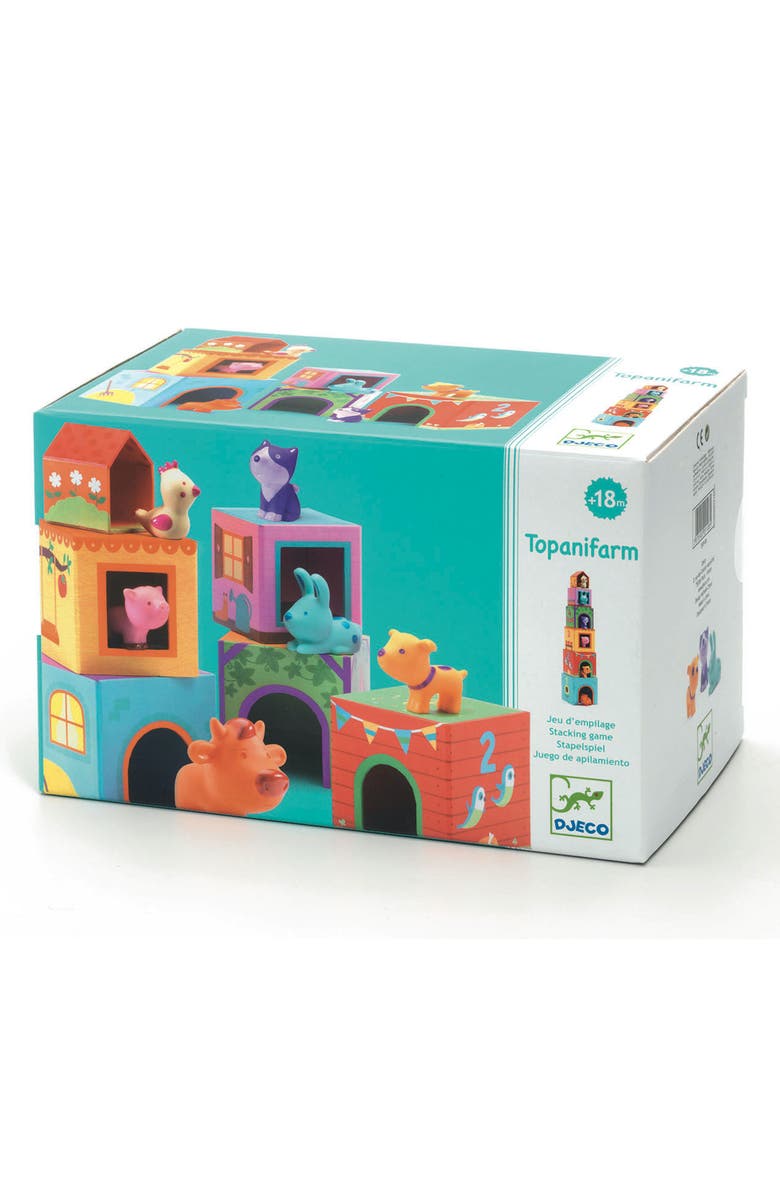 Djeco Topanifarm Toy Set, Alternate, color, Multi