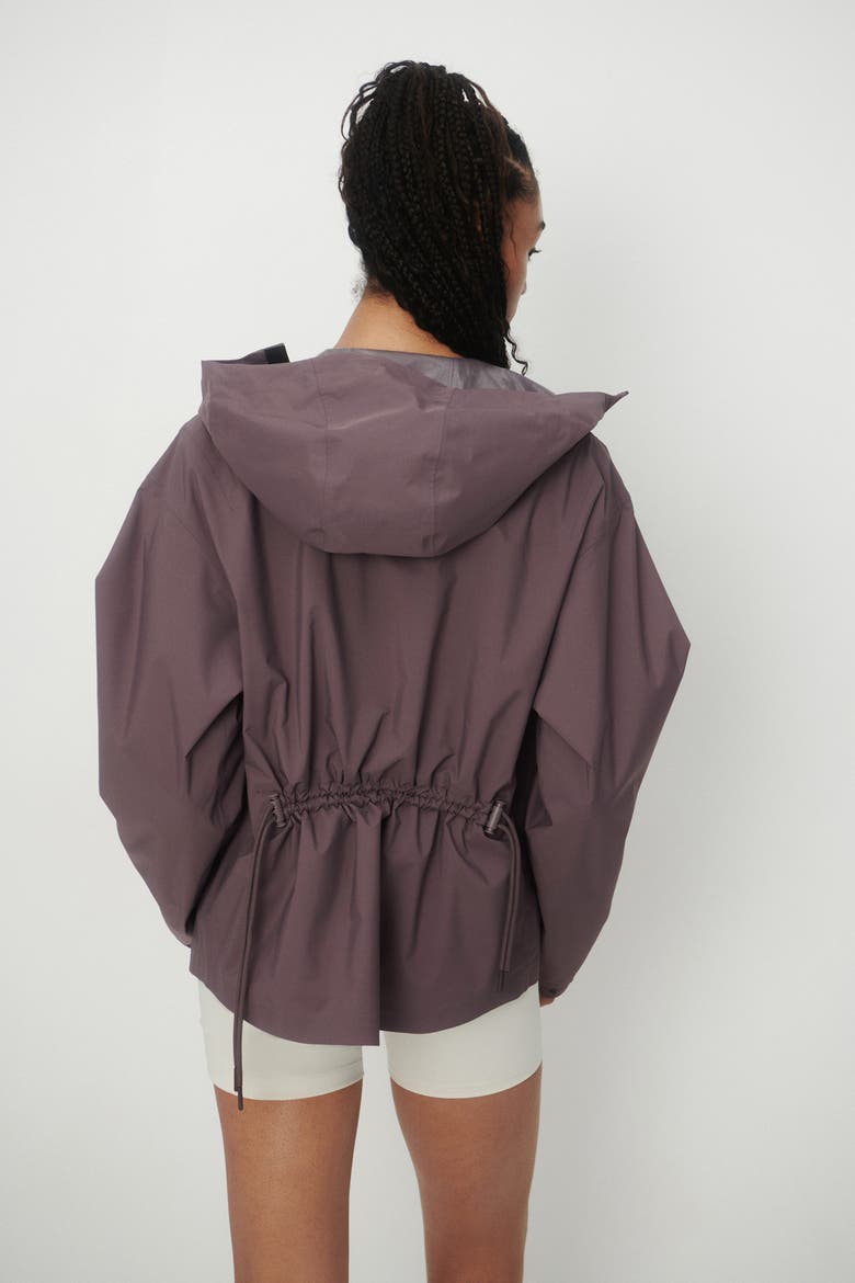 Oversized Rain Jacket With Stormmove, Alternate, color, Purple taupe