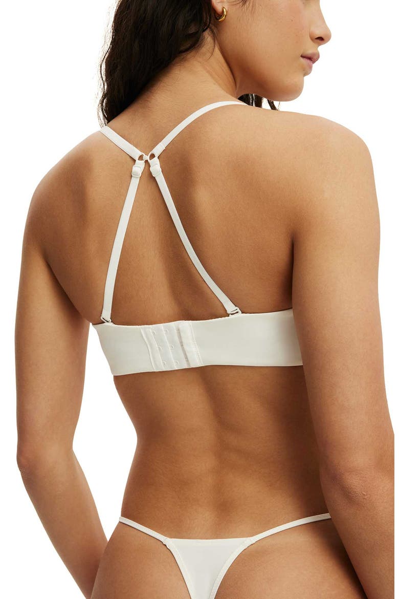 Women's U Wire Strapless Push Up Bra, Alternate, color, Coconut Milk