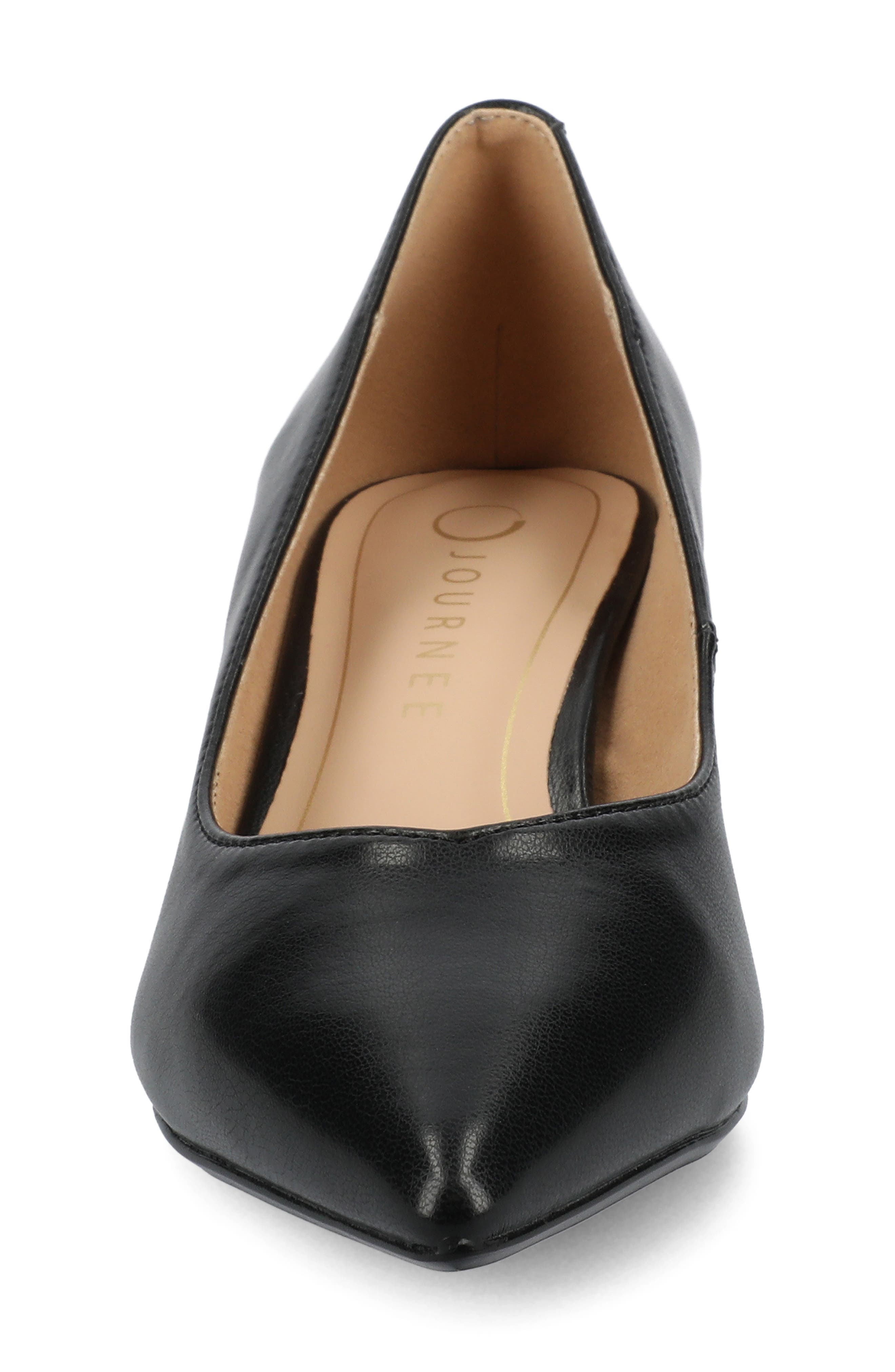 Journee Collection Pammie Pump, Alternate, color, Black