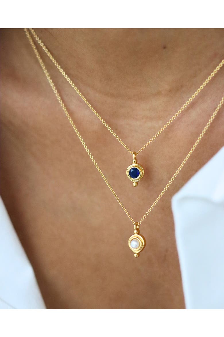 Birthstone Pendant Necklace, Alternate, color, September