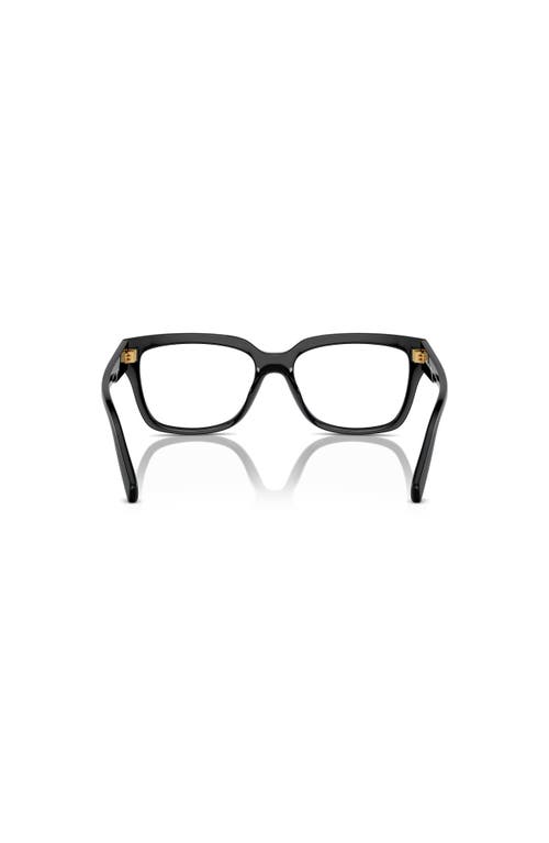 Michael Kors 54mm Rectangle Optical Glasses In Black