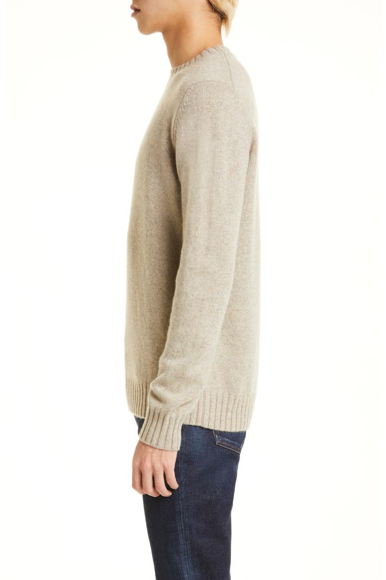 Cashmere Crewneck Sweater, Alternate, color, BEIGE