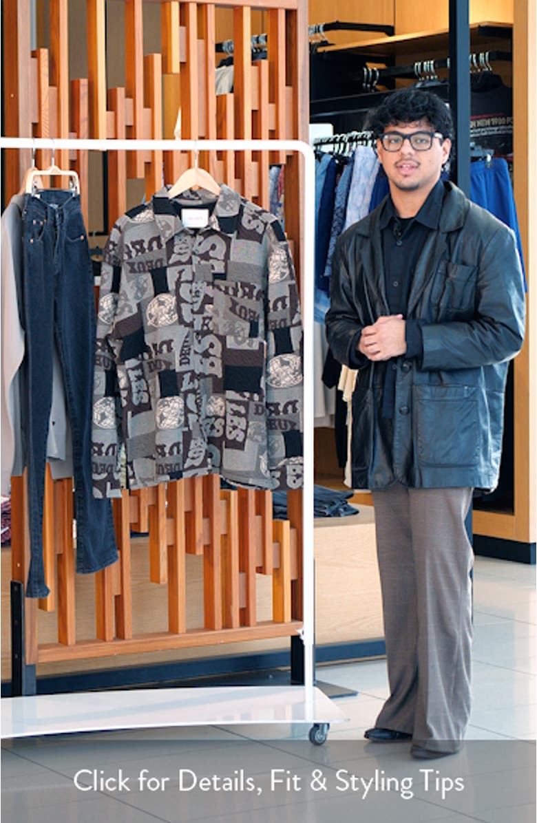 Kaleb Patchwork Jacquard Overshirt, sales video thumbnail