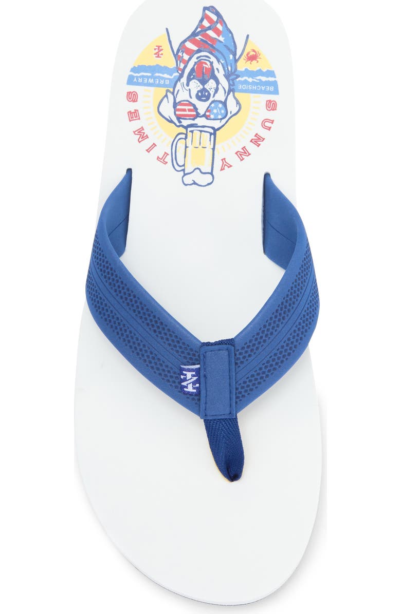 IZOD Dog Americana Flip Flop, Alternate, color,